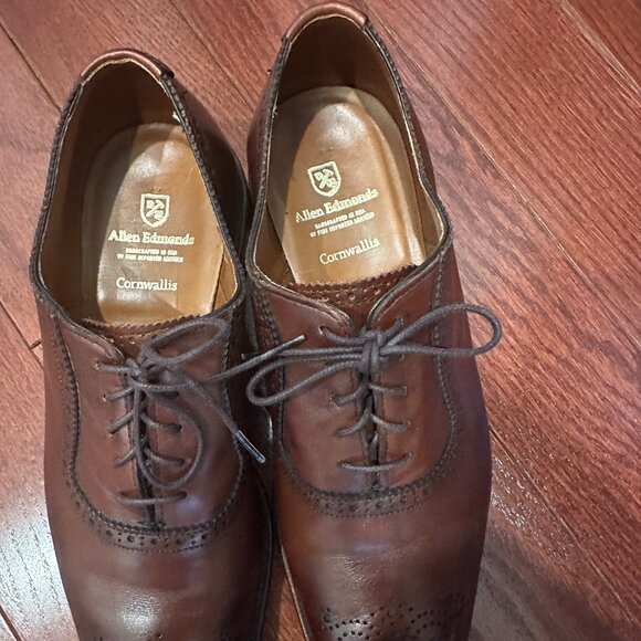 Allen Edmonds Cornwallis Leather Oxford shoes Men\'s 9.5D Brown 1068 main image 2